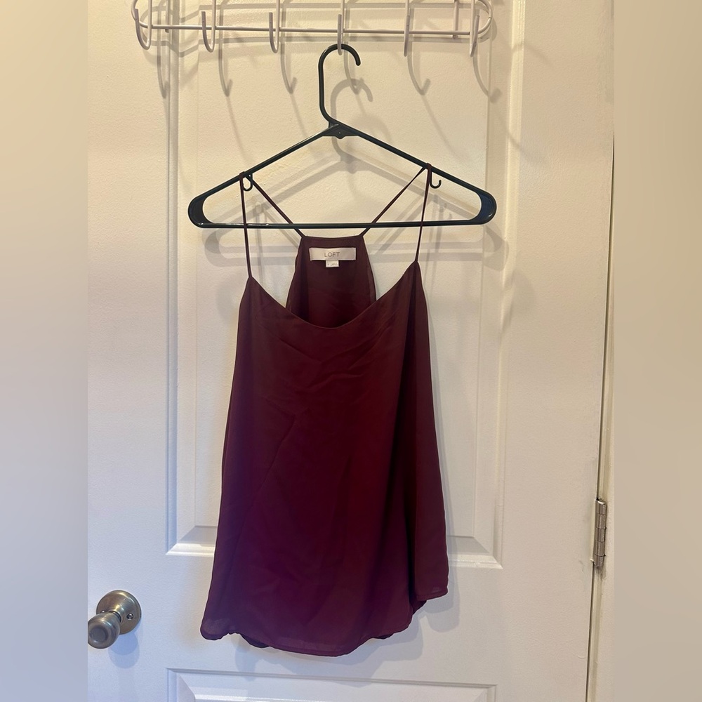 LOFT Plum Camisole Top